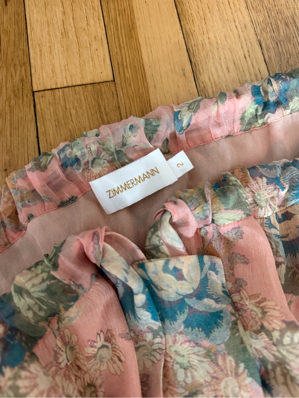 Zimmerman floral Playsuit Romper size 2 - Picture 3 of 4